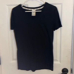 Black V neck T shirt